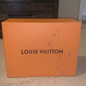 Louis Vuitton mule shoe box with shoe dustbags